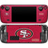 NFL San Francisco 49ers Distressed Steam Deck Handheld Gaming Computer Skin